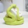 The piggy bank "Snake with a cube" Green, 17x16x16cm