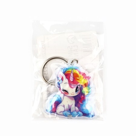 Keychain for keys with the flashlight "Unicorn", 4.5 x 10.1 cm-2
