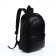 City backpack on a zipper, black color