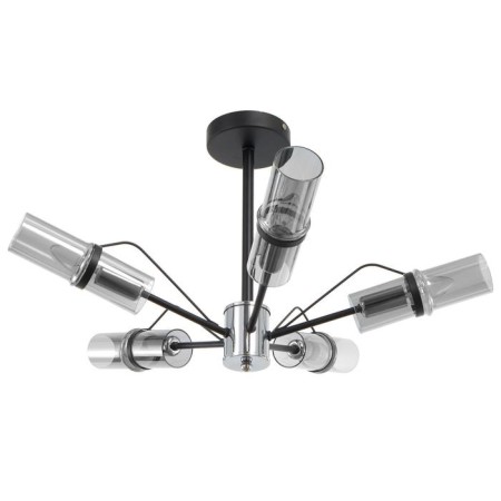 Economic Service chandelier 31101/5 5x40W E14, chrome/black, 66x66x32 cm-2