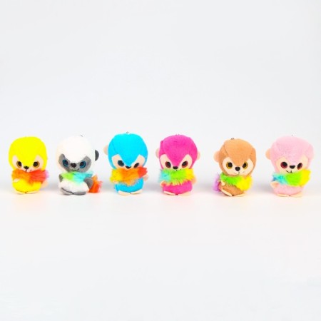 Soft toy "lemur" on a key fob, 10 cm, color mix