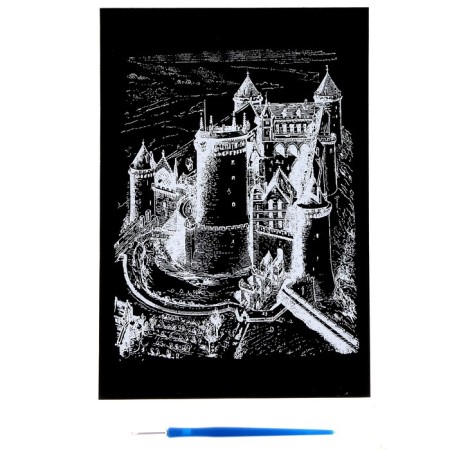 Engraving "castle" silver-1
