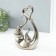 Souvenir Ceramics "Elephants with the heart. Abstraction" Silver 8.5x18.5x29.3cm