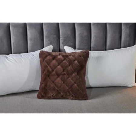 Pillowcase "Bernard", size 45x45 cm, chocolate color-1