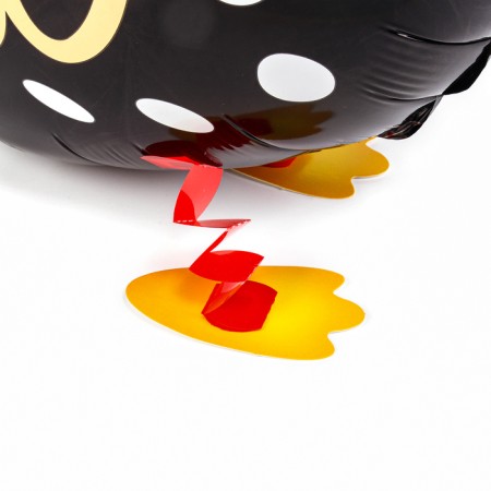 Foil ball 20 "Black chicken" on the paws-1