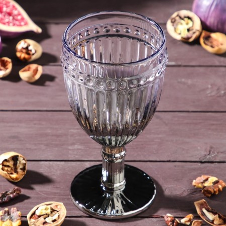 A set of glass of glass Magistro "Bosphorus", 250 ml, 6 pcs, color gradient silver-2