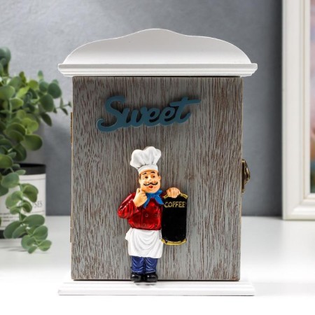 Keywood tree 2 hook "Pon with tray" 20.5x6x15 cm