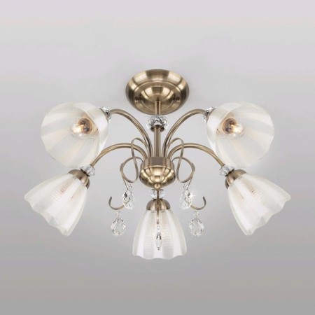 Chandelier 30155/5, 5x60W E14, bronze color-1