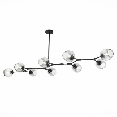 Suspended EVOLUCE lamp. Sle154843-09. Rametto. 9x40 watts, E27, 233x82x33 cm, black color