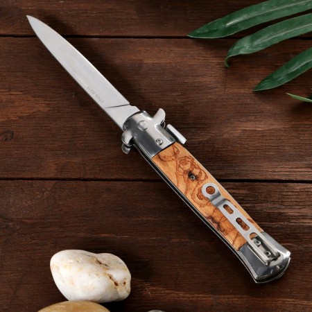 Folding "dusk" steel - 65x13, handle - wood, 23 cm-2