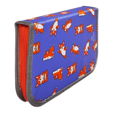 Penal 1 section 140 x 210 x 40 mm, folding pocket and cosmetic bag, fabric, calligrata topontent "Siba"-2