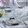 Set of plates Rococo, 6 pcs: d = 19 cm, white color, porcelain