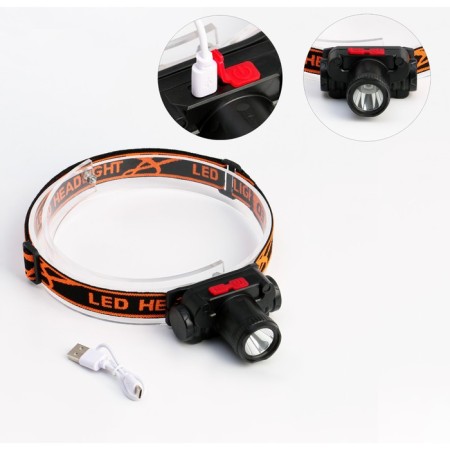 Bathelast voluntary flashlight 3 watts, 1200 mAh, XPE, USB, 3 modes-1