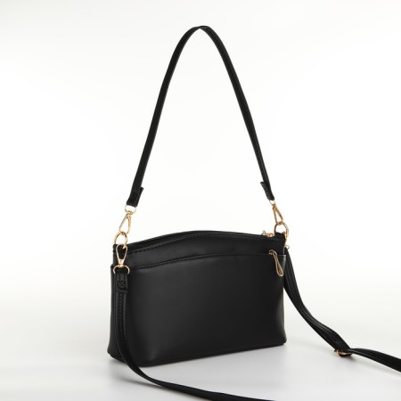 Bag Women's Cross-Bodi with a zipper, black color-1
