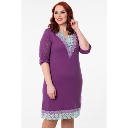 Female dress, size 56, purple color-8