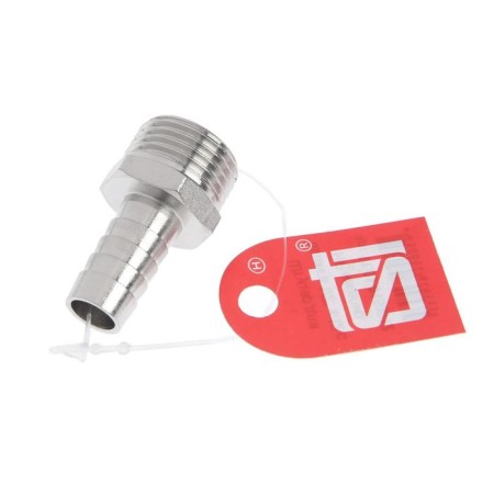 STI fitting, 1/2 "x 12 mm, external, nickelled brass