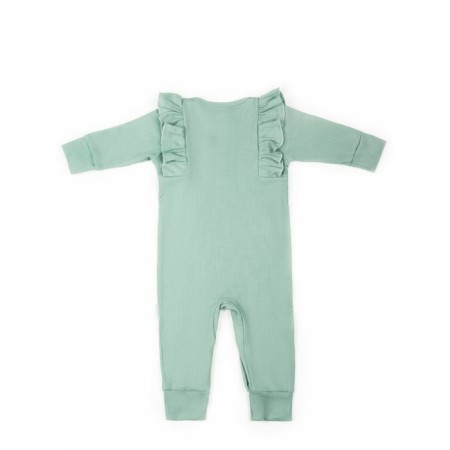 Children's overalls with ruffles fashion, height 56 ​​cm, green color-9