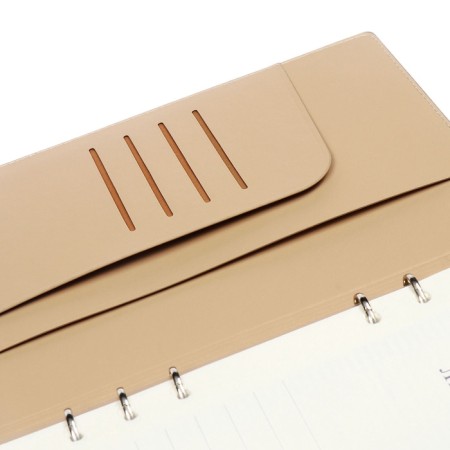 Organizer on the rings A5, 100l, line, K/deputy, with a pen, in gift. box., Gray-12