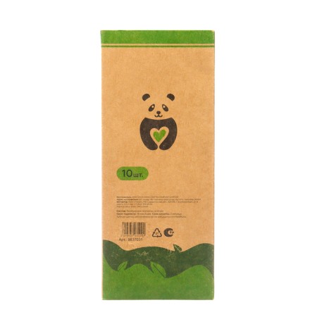 Bamboo toothbrush soft, 10 pieces, mix of flowers-27