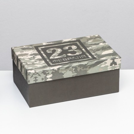 Gift box "February 23", rectangular, 27 x 17 x 11 cm-1