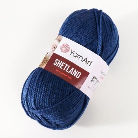Gingerbread "Shetland" 30% wool Verdin, 70% acrylic 220m/100g (528 blue)-1