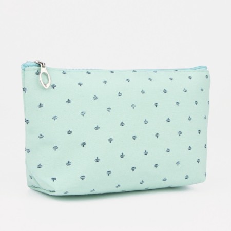 Cosmetic bag with lightning, mint color-1