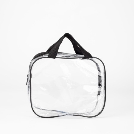 Lightning cosmetic bag, transparent/black color-2