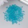 Glass beads 8/0 "matte translucent. Gray-blue" 10 grams