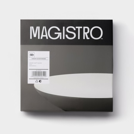 A set of ceramic magistro Matt Black, 950 ml, 23.5 × 4 cm, 2 pcs-8