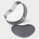 The form for baking the share "Elin. Heart ", 28.5 × 25.5 × 6.6 cm, removable bottom, anti -stick coating, black color