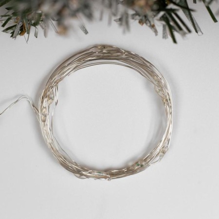 Garland "thread" 2 m dew, ip20, silver thread, 20 LED, glow of multi (RGB), overflow, USB-1