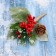 Decor "Winter Miracle" berries bumps of needles in the snow, 20 cm