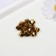 Busy glass, 10 mm, 12 pcs. gold