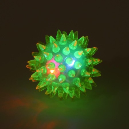 The ball glowing for animals is small, tpr, 4.5 cm, yellow-4