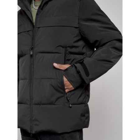 Winter ski ski ski male, size 48, black color-11