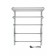 Two -heated towel rail INDIGO HIT, 600x500 mm, chrome