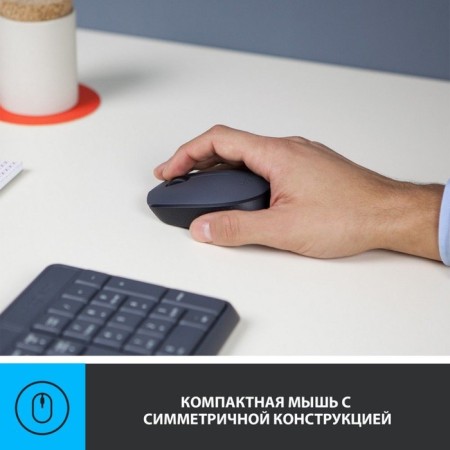 Keyboard + Logitech MK235 Claw: Gray Mouse: Gray/Black USB Wireless Multimedia (106853-6
