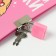 Questionnaire on a lock, in a solid cover A6, 40 sheets "for the sweetest girl"