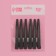 Hair clips, with silicone tape, set - 6 pcs, 11 cm, black color