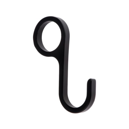 Railing hook is non -removable, the color is matte black
