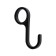 Railing hook is non -removable, the color is matte black