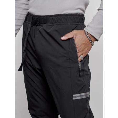 Warm pants, size 48, black color-8