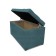 Puff with a lid and weighting, 800 × 400 × 420 mm, Savana plus matting, Mint color