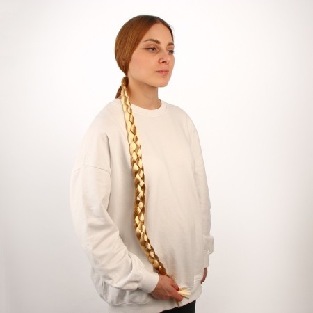 A braid on an elastic band is 80 cm, the color is blond-2