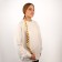A braid on an elastic band is 80 cm, the color is blond