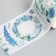 Adhesive tape Paper "Blue Flowers" Width 5.4 cm winding 3 m 5.4x3.8x3.8 cm