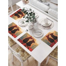 A set of napkins for setting the table 
