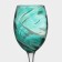 Emmerald glass glass, 350 ml, 8.5 × 22 cm, turquoise color