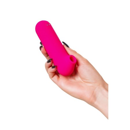 Vacuum-wave stimulator Eroteq Molette, silicone, 13 cm, pink-8