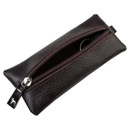 Key of zipper, length 15 cm, brown color-1